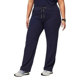 FIGS Livingston Basic Scrub Pants, Navy Blue and Gray, Plus Size 2XL